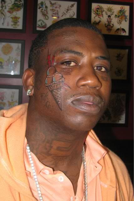 gucci tattoo on face. gucci man tattoo on face.
