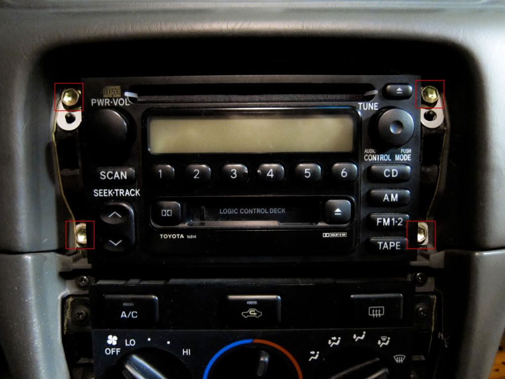 How to remove stereo from 1996 toyota camry
