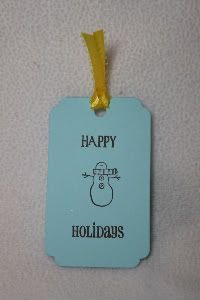 November Guest - Alli Scraps<br>Blue Holiday Gift Tags<br> 1 Dozen