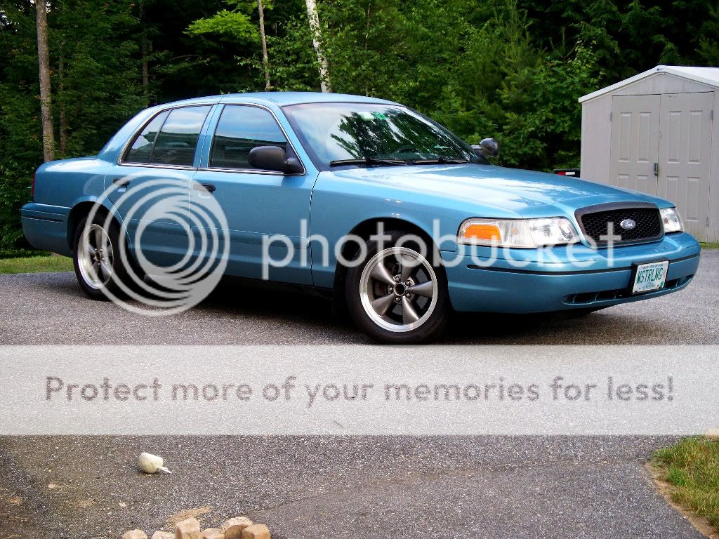 Show me your Mustang wheels on your crown vic! | Tires and Wheels ...