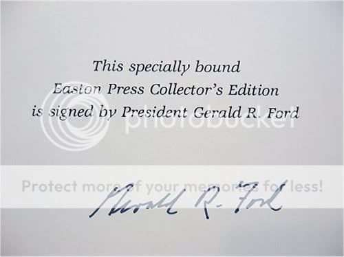 1987 A Time to Heal President FORD Easton Press Signed  