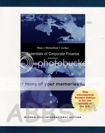 Essentials of Corporate Finance 6th By Ross, Jordan  9780073405131 